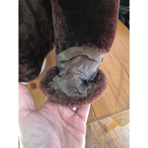 Vintage Kerrybrooke 1960s faux fur womens coat dark brown soft size medium - Picture 5 of 8